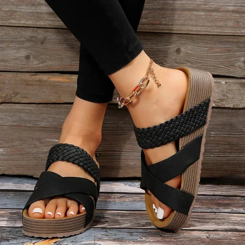 Lina™ – Tijdloze Geknoopte Sandalen