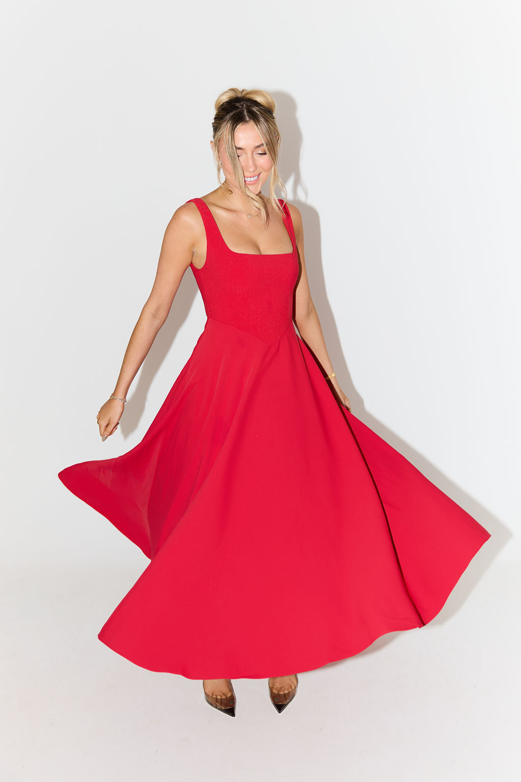Amelia™ | Tijdloos vloeiend midi-jurk