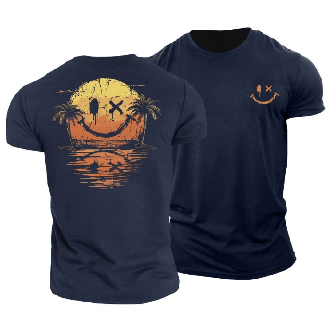 Koelman | Zomerse Smiley T-Shirt – Chill Vibes & Karakter in Één Look