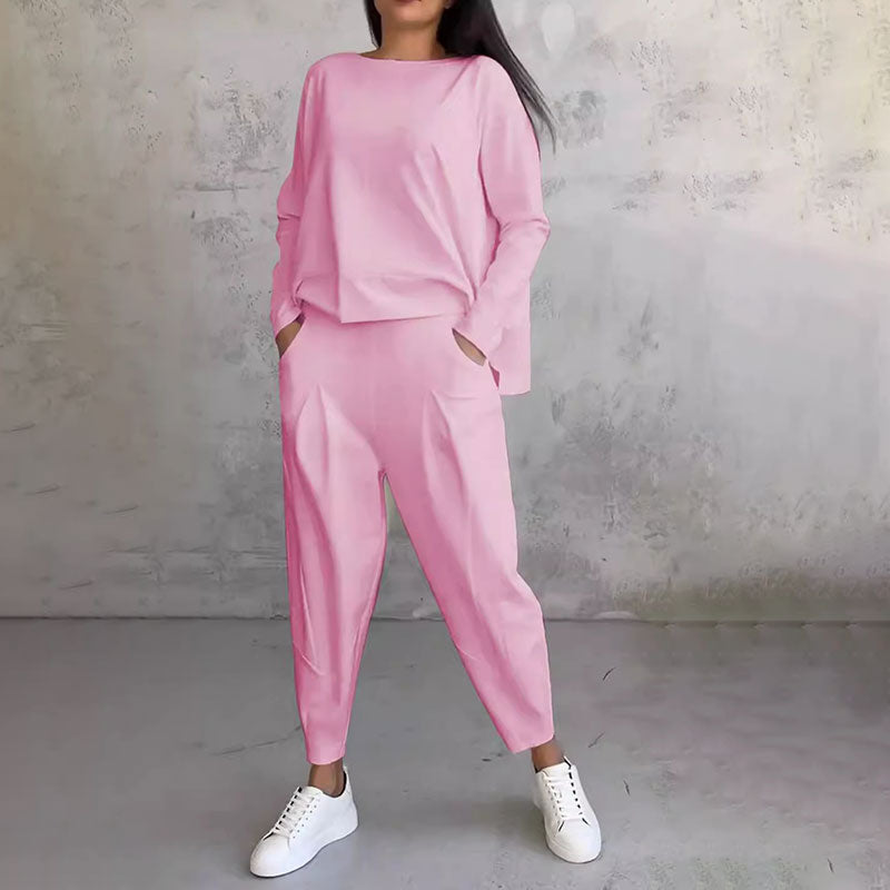 MIRAVO | Minimalistisch Tweedelige Set in Ivoor