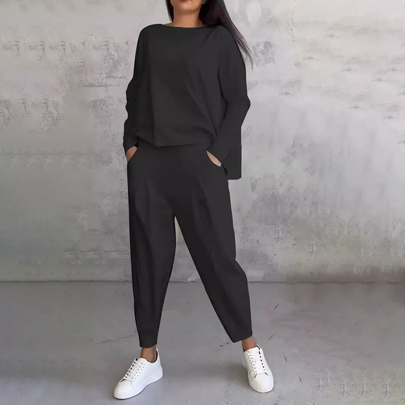 MIRAVO | Minimalistisch Tweedelige Set in Ivoor