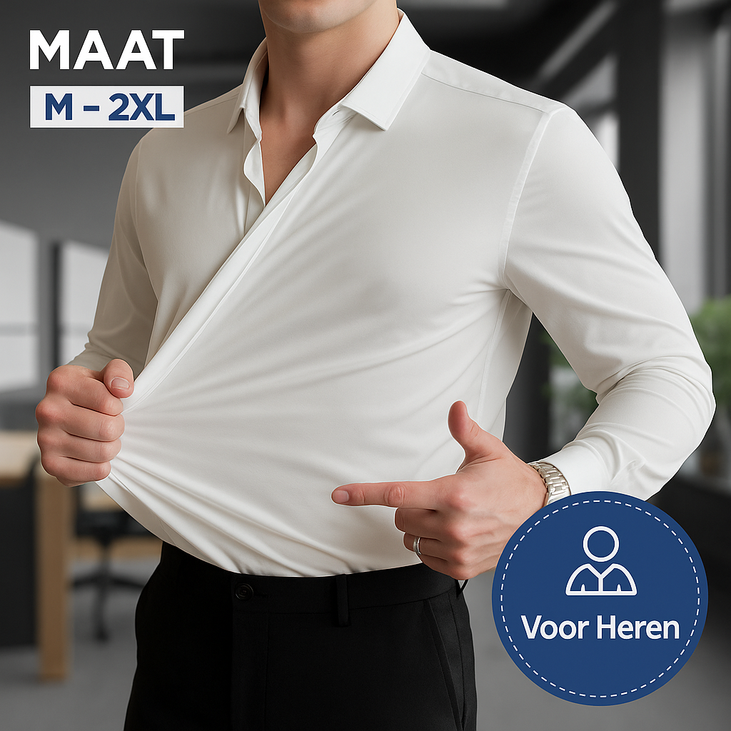 Koelman | Kreukvrij Stretchoverhemd – Altijd Verzorgd, Zonder Gedoe